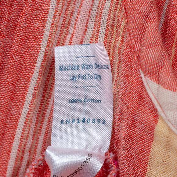 MARINE LAYER‎ Corinne Tiered Chambray Cotton Maxi Dress Colorful Coastal Sz S - Picture 9 of 9